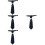 4pcs Tie Neck Boy Hand Type Accessories Polyester Men And Women 7