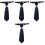4pcs Tie Neck Boy Hand Type Accessories Polyester Men And Women 3