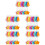 5 Pack Safety Reflective Keychain Pendant Pendants Backpack Ornaments 6