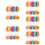 5 Pack Safety Reflective Keychain Pendant Pendants Backpack Ornaments 10