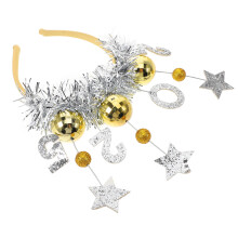5Pcs Plastic New Year Headbands Assorted Color Lightweight Party Tiara