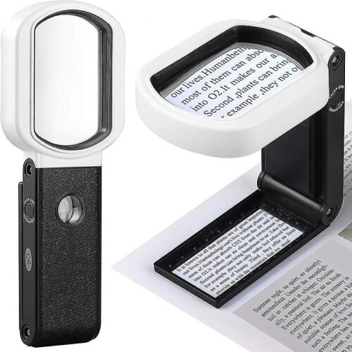 Magnifying Glass with Light, 10x 25x Light 9 Led Illuminated Reading Magnifier