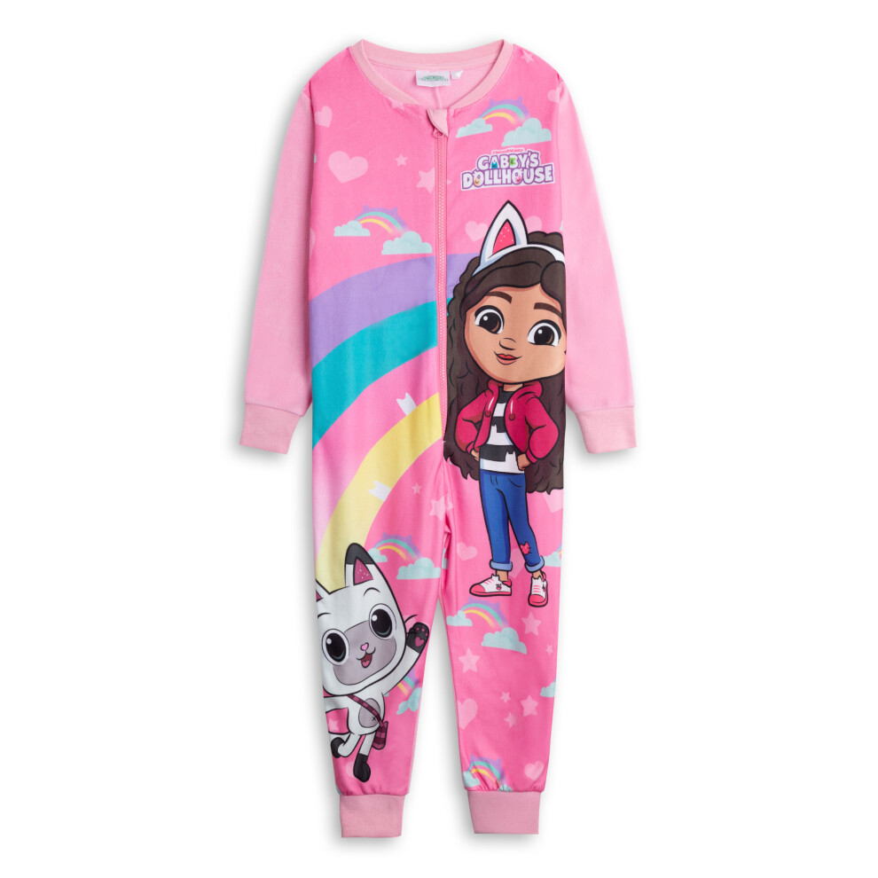 Gabby's Dollhouse Girls Pink Onesie (S )