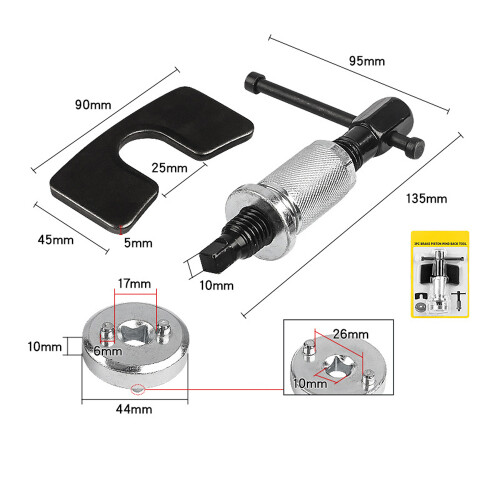 Brake Wheel Cylinder Adjustment Tool Car Disc
