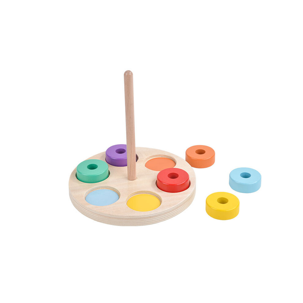 (Ring Set) Wooden Puzzle Education Children Toys Preschool Montessori Learning Toddlers-image-OPC-PKC5RTK-NEW