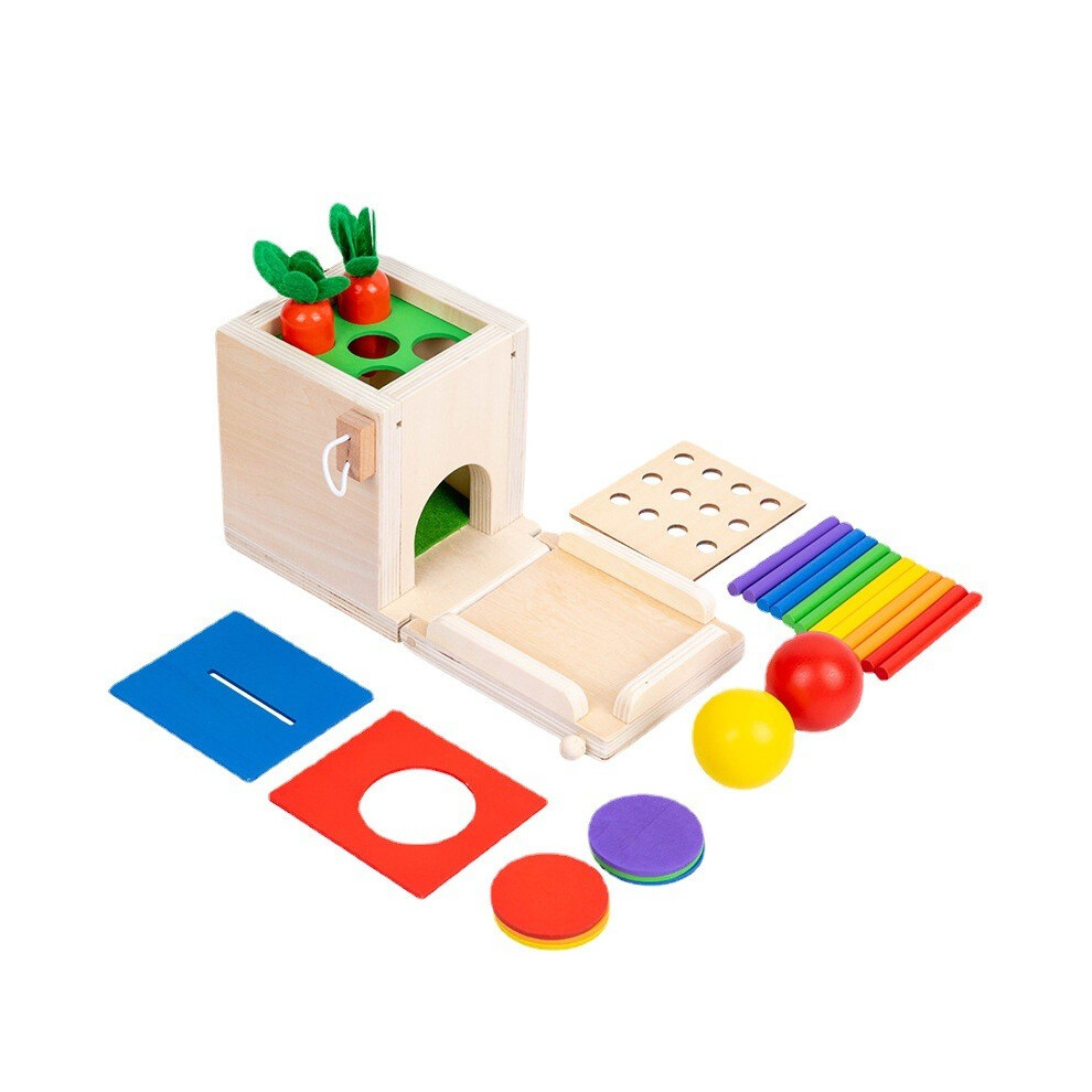 In Four Carrot One Wooden Educational Toy Coin Organizer Cognitive Growth Kids-image-OPC-PKC658P-NEW