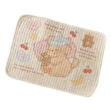 Cartoon Soft Aunt Pad Absorbent Leak Proof Mattress Protector for Nighttime Comfort, Waterproof, and Machine Washable