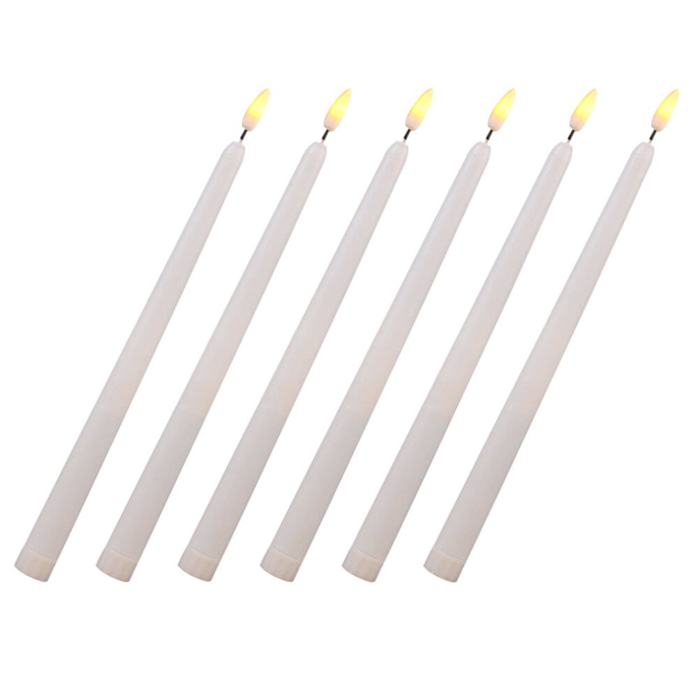 Raindrops Flickering Taper Candles For Parties 6pcs 11in-image-OPC-PKC66J9-NEW