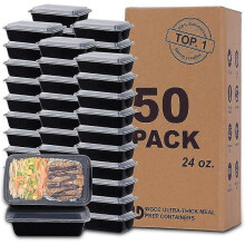Meal Prep Containers,50 Pack Extra-thick Food Storage Containers with Lids