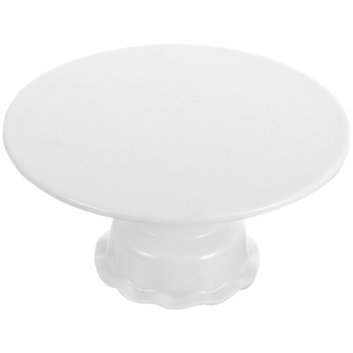 Ceramic Cake Stand Plate High Base Fruit Snack Tray Holder