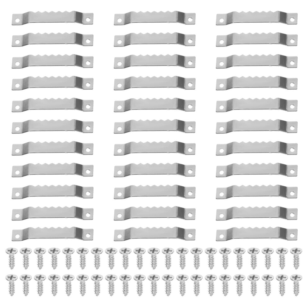 Picture Hanger Silver 100Pcs 2.0X0.4x0.04in 3182304101908