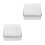 2 Pieces Square Storage Tins With Lids Cake Airtight Candy Decorative 7