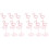2 Pieces Wedding Party Photobooth Props Decorations Clip Holders 2