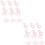 2 Pieces Wedding Party Photobooth Props Decorations Clip Holders 6