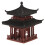 PP Mini Statue Pagode Bonsai Garten Deko 10