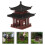 PP Mini Statue Pagode Bonsai Garten Deko 11