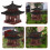 PP Mini Statue Pagode Bonsai Garten Deko 9