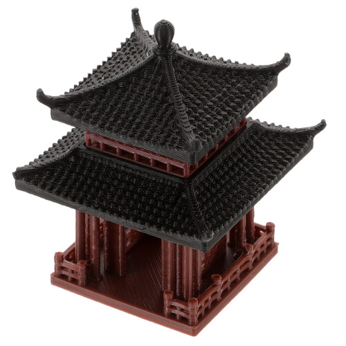 PP Mini Statue Pagode Bonsai Garten Deko