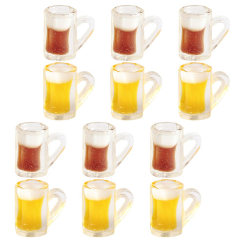 100 Pcs Mini Beer Mugs Decorative Models House Photo Props