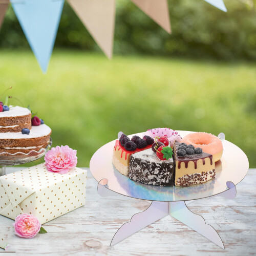 Cardboard Cake Stand Disposable Pastry Holder Round 2