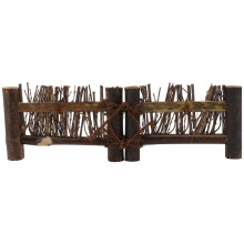Bamboo Fence Small Screen Tea Ceremony Decoration Brown 1pc