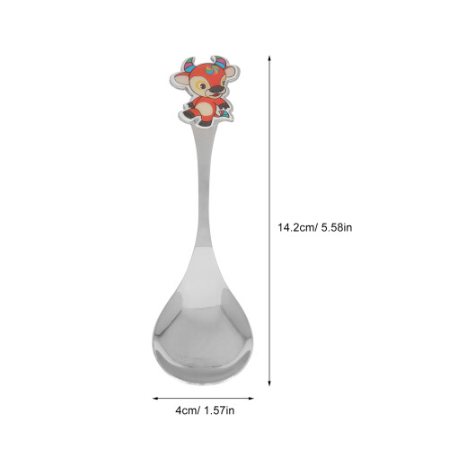 5Stk Silber Kinderbesteck Mit Animal Design 1
