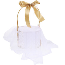 2 Pack Gift Basket Wire Wedding Brackets Flower Girl Woven Bridesmaid