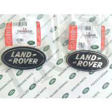 Land Rover Om Ovale Badges Sort P Slv -Nye originale dele DAG500160 + DAH500330