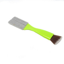 Yueton Escova de limpeza porttil de ponta dupla Mini espanador mgico de mo para casa, carro e escritrio (verde claro)