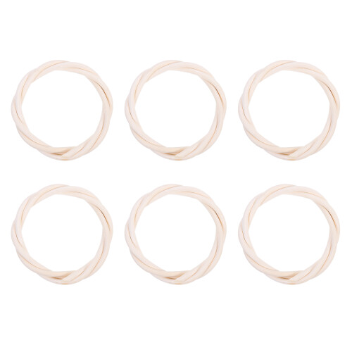 Raindrops 6pcs Rattan Vine Rings For Diy Craft