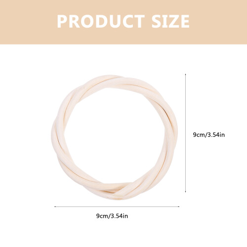 Raindrops 6pcs Rattan Vine Rings For Diy Craft 2