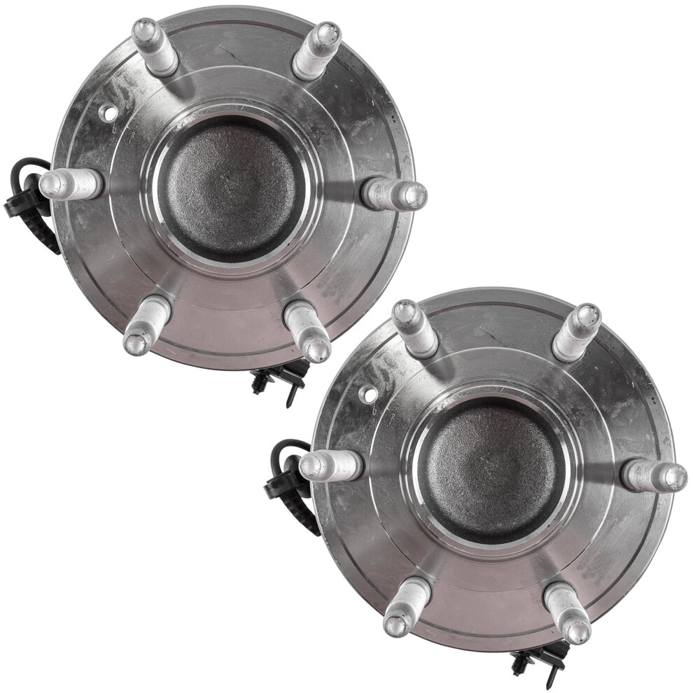 Trq Front Wheel Hubs & Bearings 6 Lug Left & Right Pair For Chevy Gmc 2Wd 2X4 191213536292