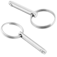 2 csomag gyorskiold csap tmroje 0,236""""(6 mm) teljes hossz 1,38""""(35 mm) Hasznlhat hossz 0,906""""(23 mm) Teljes 316 rozsdamentes acl bimini fels