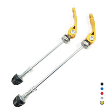 DEER U Road Mountainbike MTB Wielnaaf Voor- en achterspiesjes Quick Release Clip Bout Hendel As QR 145/180 mm per paar (Goud)