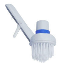 Swimming Pool Cleaning Brush For Stairs And Corners, Fish Pond Tool, White 15x10x3cm, Compatible With Spas And Hot Tubs
