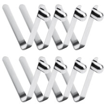 8pcs Spring Clips, 8mm Kayak Spring Clips, Stainless Steel Push Button Spring Clip for Camping Paddle Tent Pole