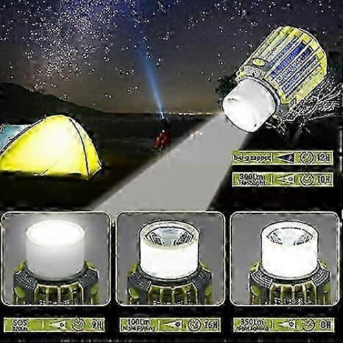 LED Camping Lights Camping Accessories Charging Tent Lights with Flashlight 2
