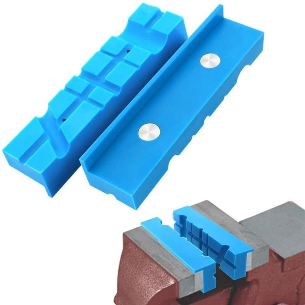Soft Pad Jaw Rubber Magnetic Vise Jaw Set 2Pcs For 4In 5In 6In Metal Vises, Protects Workpieces And Provides Secure Hold 9084446752250