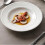 Round Ceramic Dinner Plate 22x22x3.2CM, White Dinnerware for Serving Cake Snacks Appetizers, Creative Shape Side Plate 2