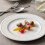 Round Ceramic Dinner Plate 22x22x3.2CM, White Dinnerware for Serving Cake Snacks Appetizers, Creative Shape Side Plate 3