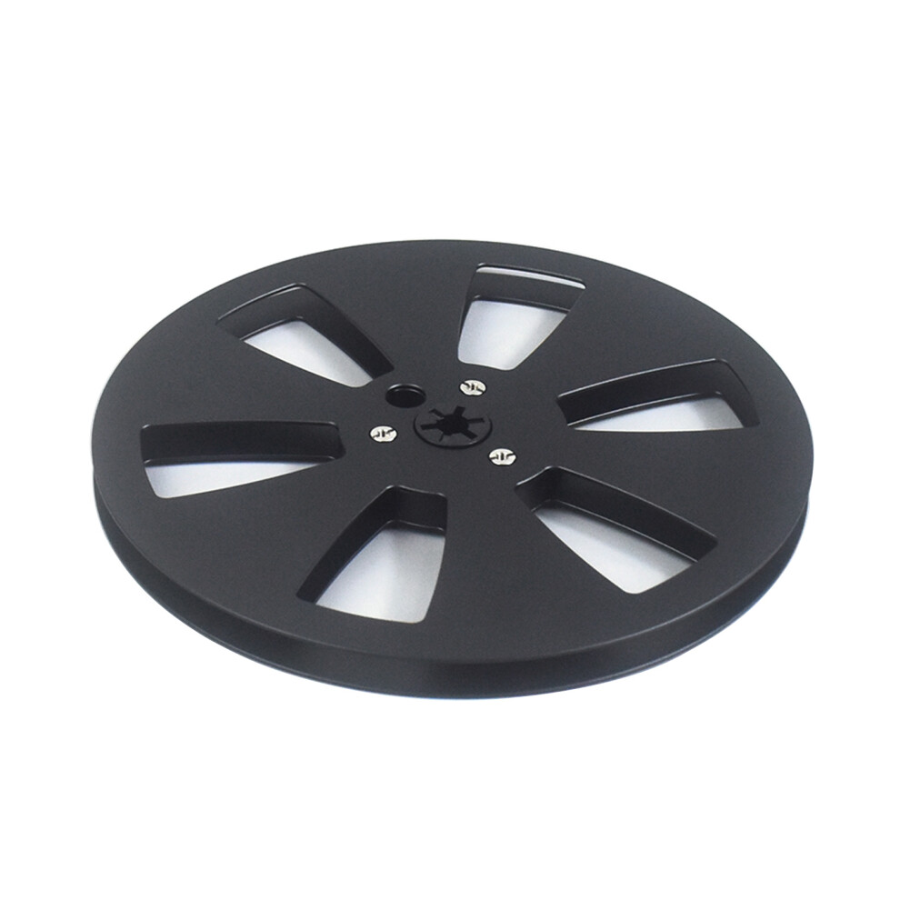 Aluminum Alloy 7Inch Empty Open Reel 6 Hole For 1/4 Reel- Black 7732000041426