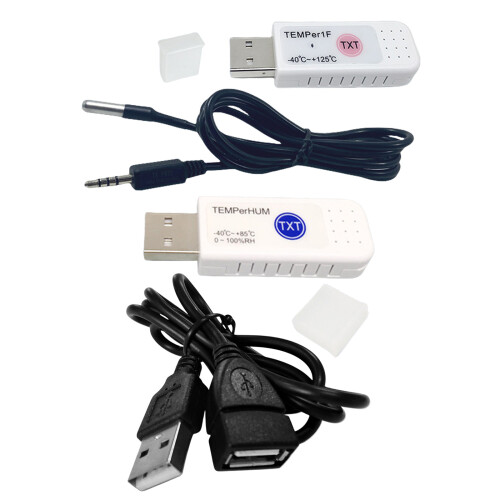 USB Temperature Data Logger Recording Large-     TEMPer1F 1