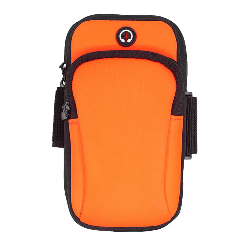 Running Arm Pocket, Water Resistant Armband For Fitness, Breathable Running Strap For Mobile Phones, Jogging Runners Orange 9016109662613