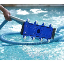 14 Inch Swimming Pool Vacuum Cleaner Equipment for Above Ground and In-Ground Pools, Durable Design and Efficient Cleaning