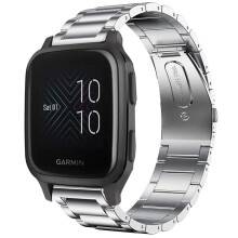 YOUkei Compatible with Garmin Venu Sq 2 bands Stainless Steel Metal Replacement Strap Bracelet Compatible with Garmin Venu Sq Smartwatch/Venu Sq 2 /