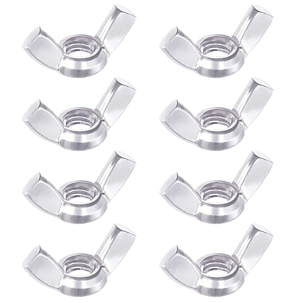 Wing Nuts 5/16""""-18 304 Stainless Steel Wing Nuts Fasteners Parts Butterfly Nut Hurrican Screws Hand Twist Tighten Ear Wingnuts 30Pcs 670494602648