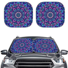 Renewold pra-brisa pra-sol para carro mandala inspirado tnico boho nativo janela dianteira sun sombra viseira escudo capa pacote de 2 ajuste u