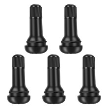 Riseuvo 5pcs TR413 Tire Valve Stem - Rubber Snap-in Valve Stems Tire Valve for 0.453 Inch Rim Hole