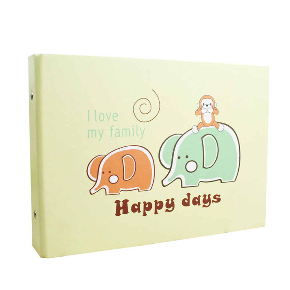 Ohphcall 3 Pcs Elephant Pattern Album Child Lovers Photo Baby Commemorative