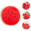 Red Plush Watermelon Seat Cushion Soft Decorative Throw Pillow 8